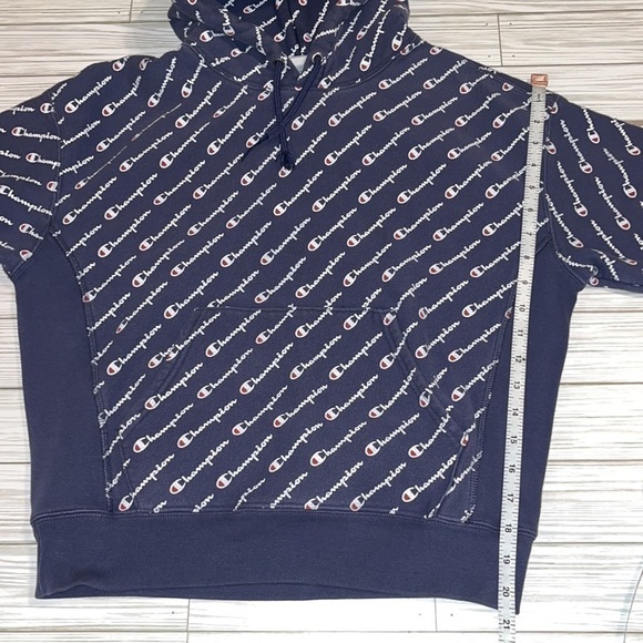 CHAMPION Reverse Weave Spellout Hoodie Size Medium - Picture 11 of 12